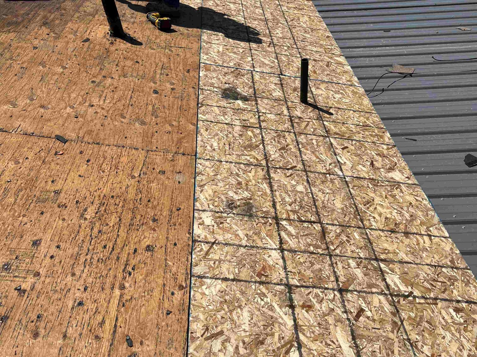 Old damaged roof